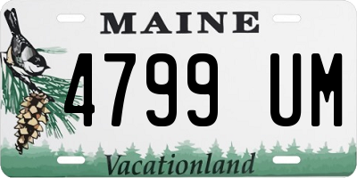 ME license plate 4799UM