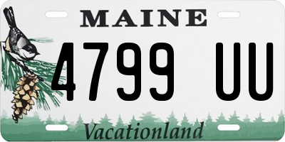 ME license plate 4799UU