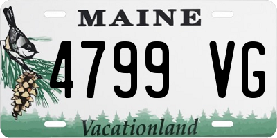 ME license plate 4799VG