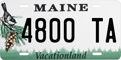 ME license plate 4800TA