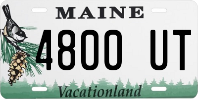 ME license plate 4800UT