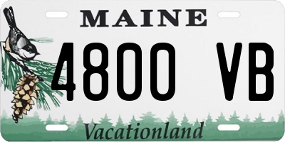 ME license plate 4800VB