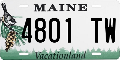 ME license plate 4801TW