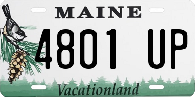 ME license plate 4801UP