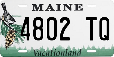 ME license plate 4802TQ