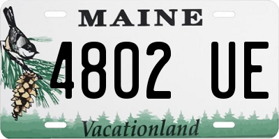 ME license plate 4802UE