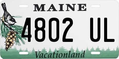 ME license plate 4802UL
