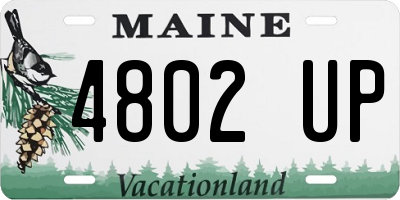 ME license plate 4802UP