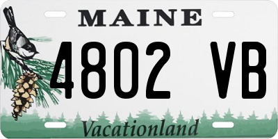ME license plate 4802VB