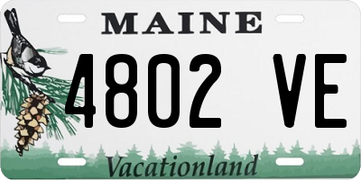 ME license plate 4802VE