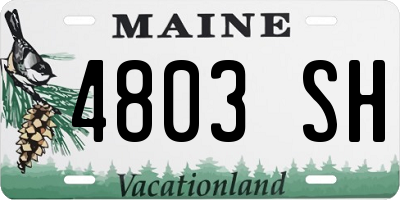 ME license plate 4803SH