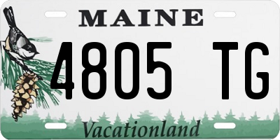 ME license plate 4805TG