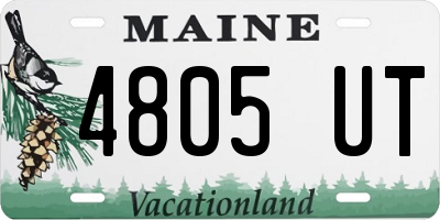 ME license plate 4805UT