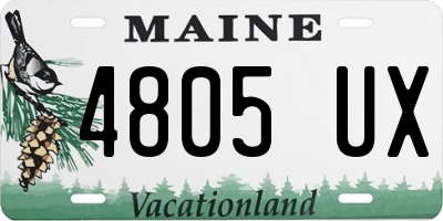 ME license plate 4805UX
