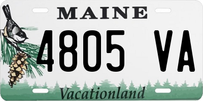 ME license plate 4805VA