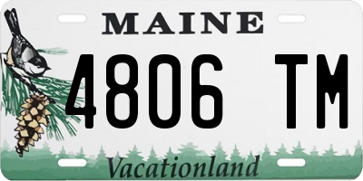 ME license plate 4806TM
