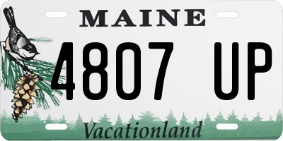 ME license plate 4807UP