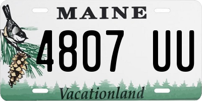 ME license plate 4807UU