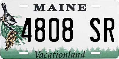 ME license plate 4808SR
