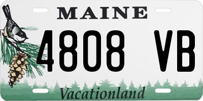 ME license plate 4808VB