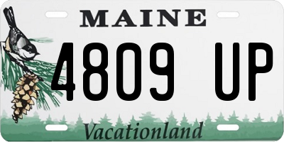 ME license plate 4809UP