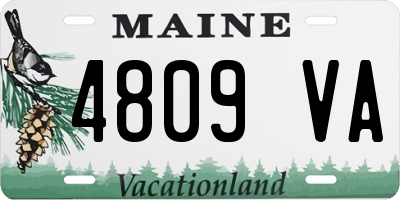 ME license plate 4809VA