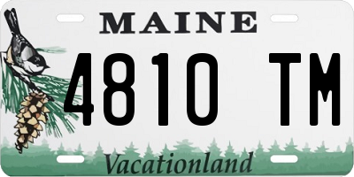 ME license plate 4810TM