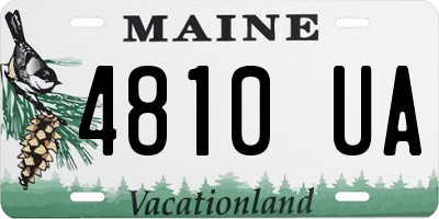 ME license plate 4810UA