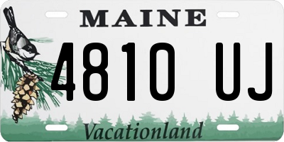 ME license plate 4810UJ