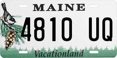 ME license plate 4810UQ