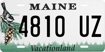 ME license plate 4810UZ