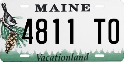 ME license plate 4811TO