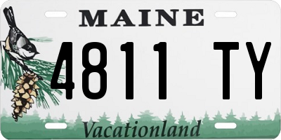 ME license plate 4811TY