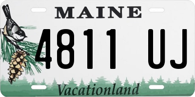 ME license plate 4811UJ
