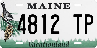 ME license plate 4812TP