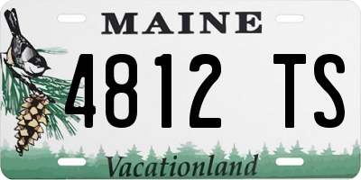 ME license plate 4812TS