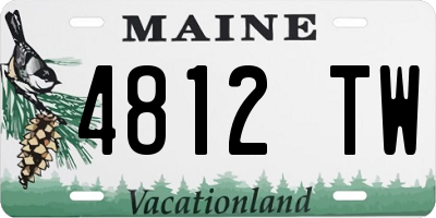 ME license plate 4812TW