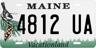 ME license plate 4812UA