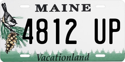 ME license plate 4812UP