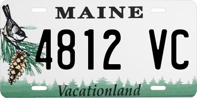 ME license plate 4812VC