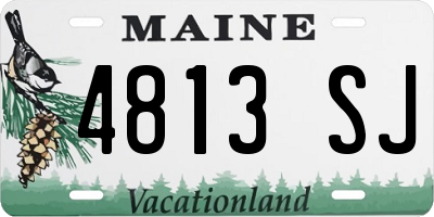 ME license plate 4813SJ