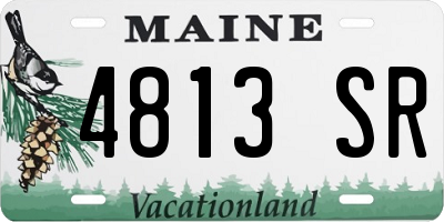 ME license plate 4813SR