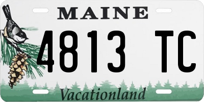 ME license plate 4813TC