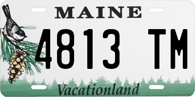 ME license plate 4813TM