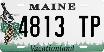 ME license plate 4813TP