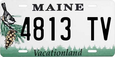 ME license plate 4813TV