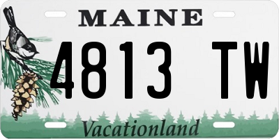 ME license plate 4813TW