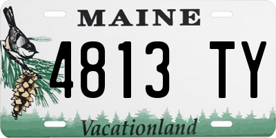 ME license plate 4813TY