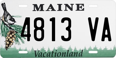 ME license plate 4813VA