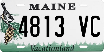 ME license plate 4813VC